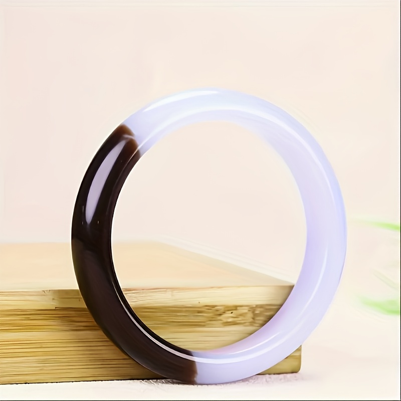Natural Stone Two-Tone Bracelet, Translucent Texture